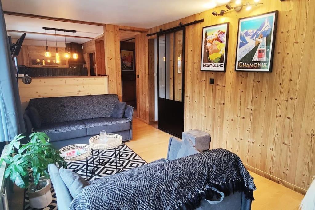 Apartement Vue Montage Magnifique 2Ch 5Mn Piste 3 Les Houches Exterior foto