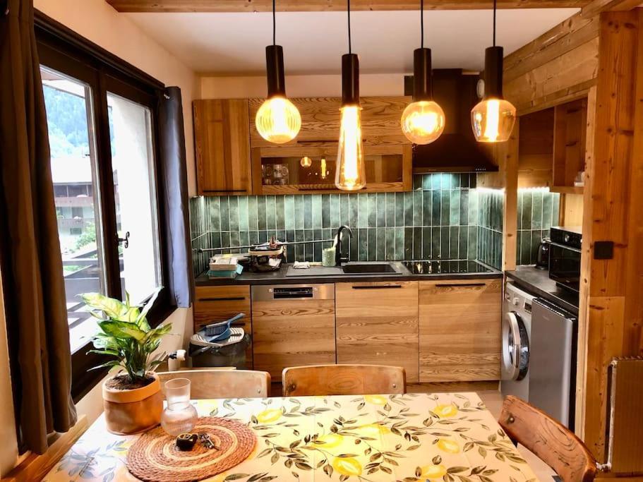 Apartement Vue Montage Magnifique 2Ch 5Mn Piste 3 Les Houches Exterior foto